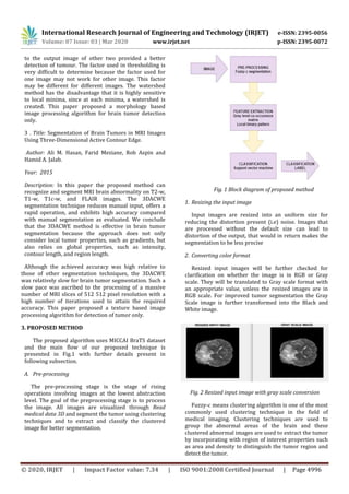IRJET - An Efficient Approach for Multi-Modal Brain Tumor Classification using Texture Features and Machine Learning