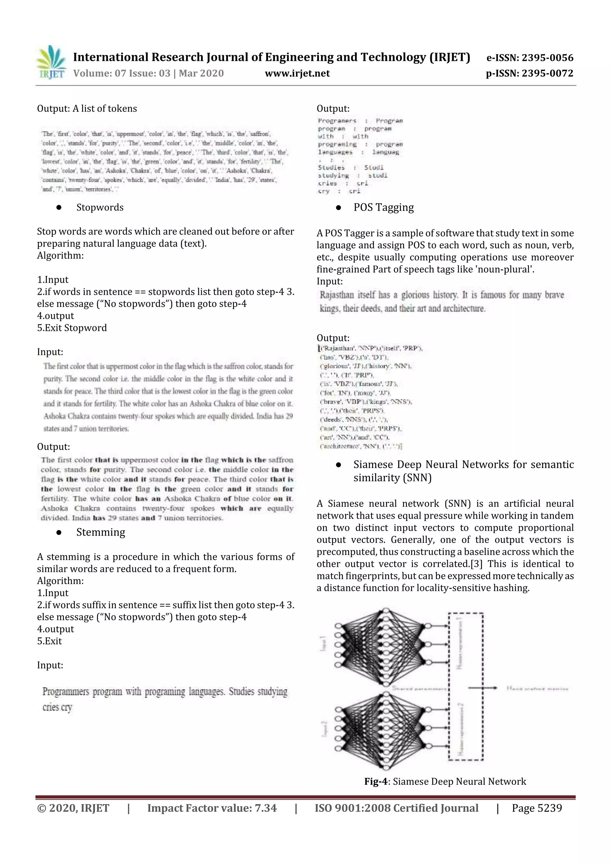IRJET - Analysis of Paraphrase Detection using NLP Techniques