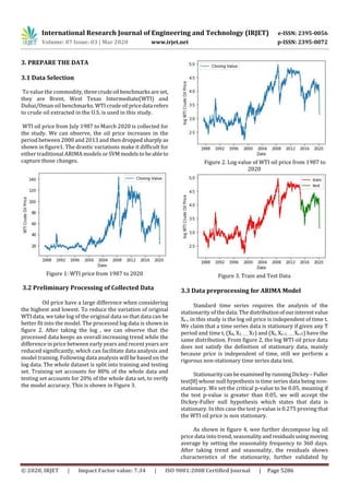 IRJET -  	  Crude Oil Price Forecasting using ARIMA Model
