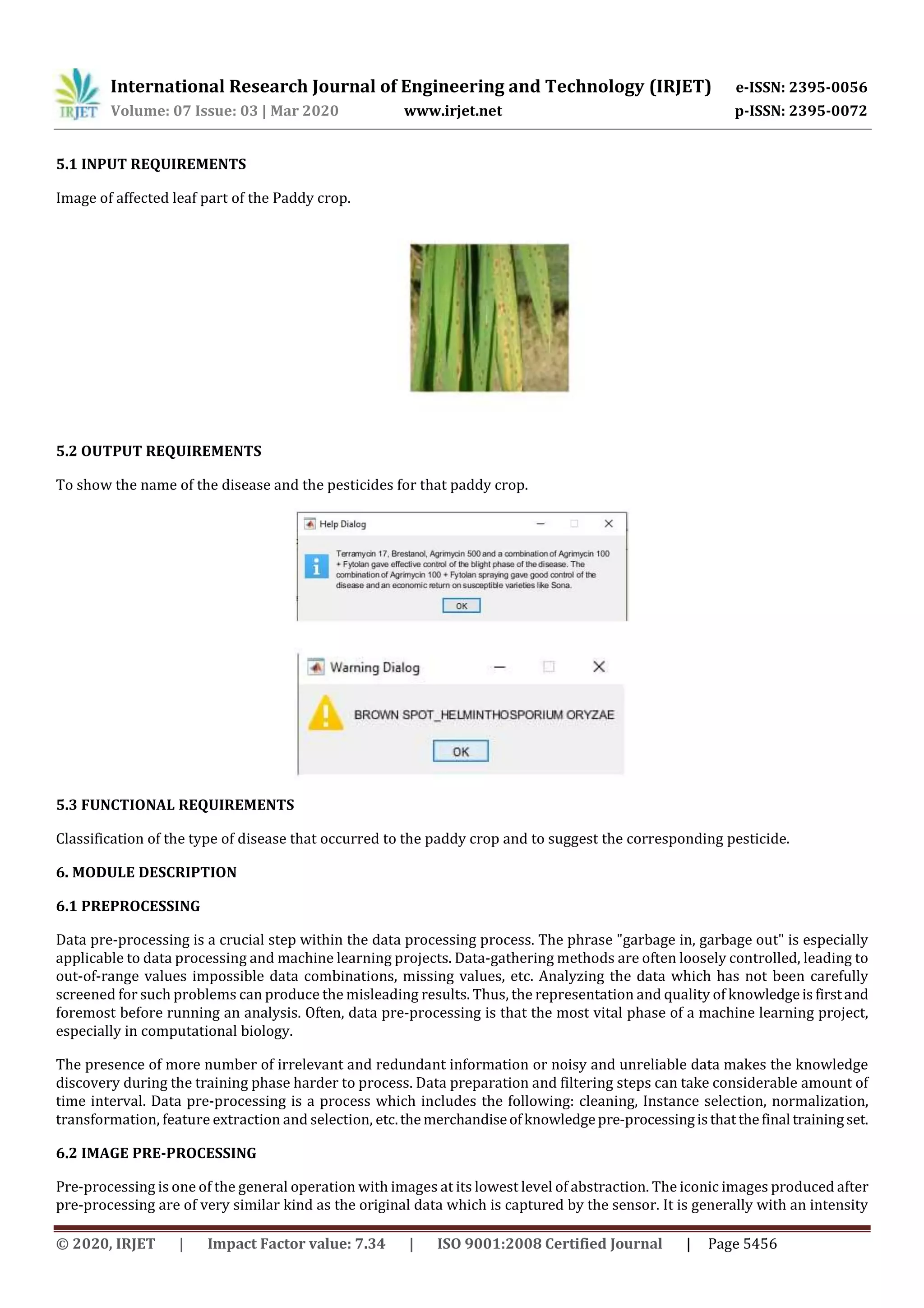 IRJET - Paddy Crop Disease Detection using Deep Learning Technique by using Digital Image Processing