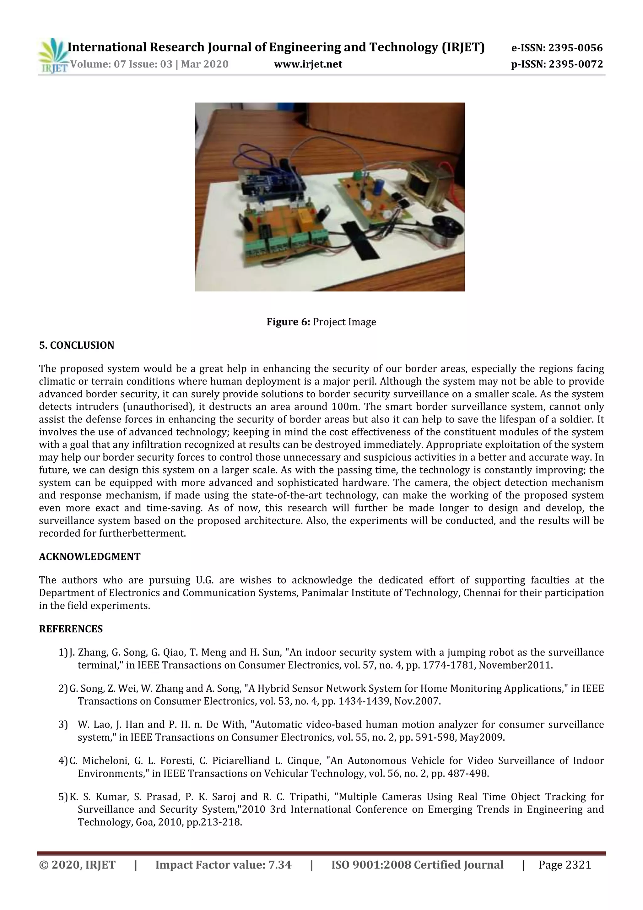 IRJET - Military Spy Robot with Intelligentdestruction | PDF