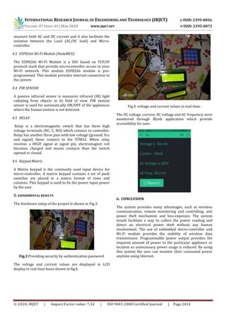 IRJET - Smart Power Monitoring and Controlling through IoT | PDF