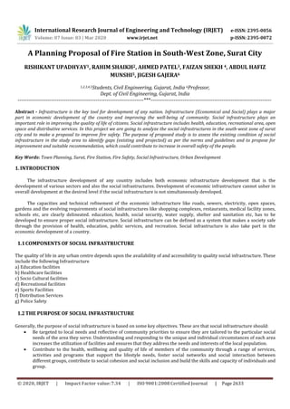 IRJET - A Planning Proposal of Fire Station in South-West Zone, Surat ...