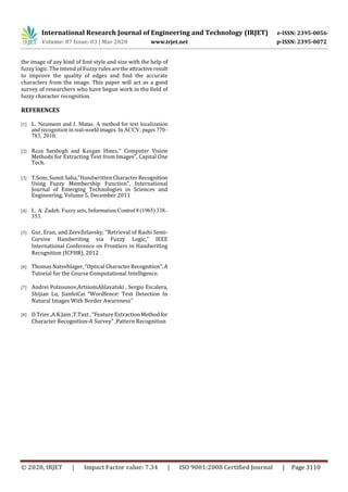 IRJET - An Enhanced Approach for Extraction of Text from an Image using ...