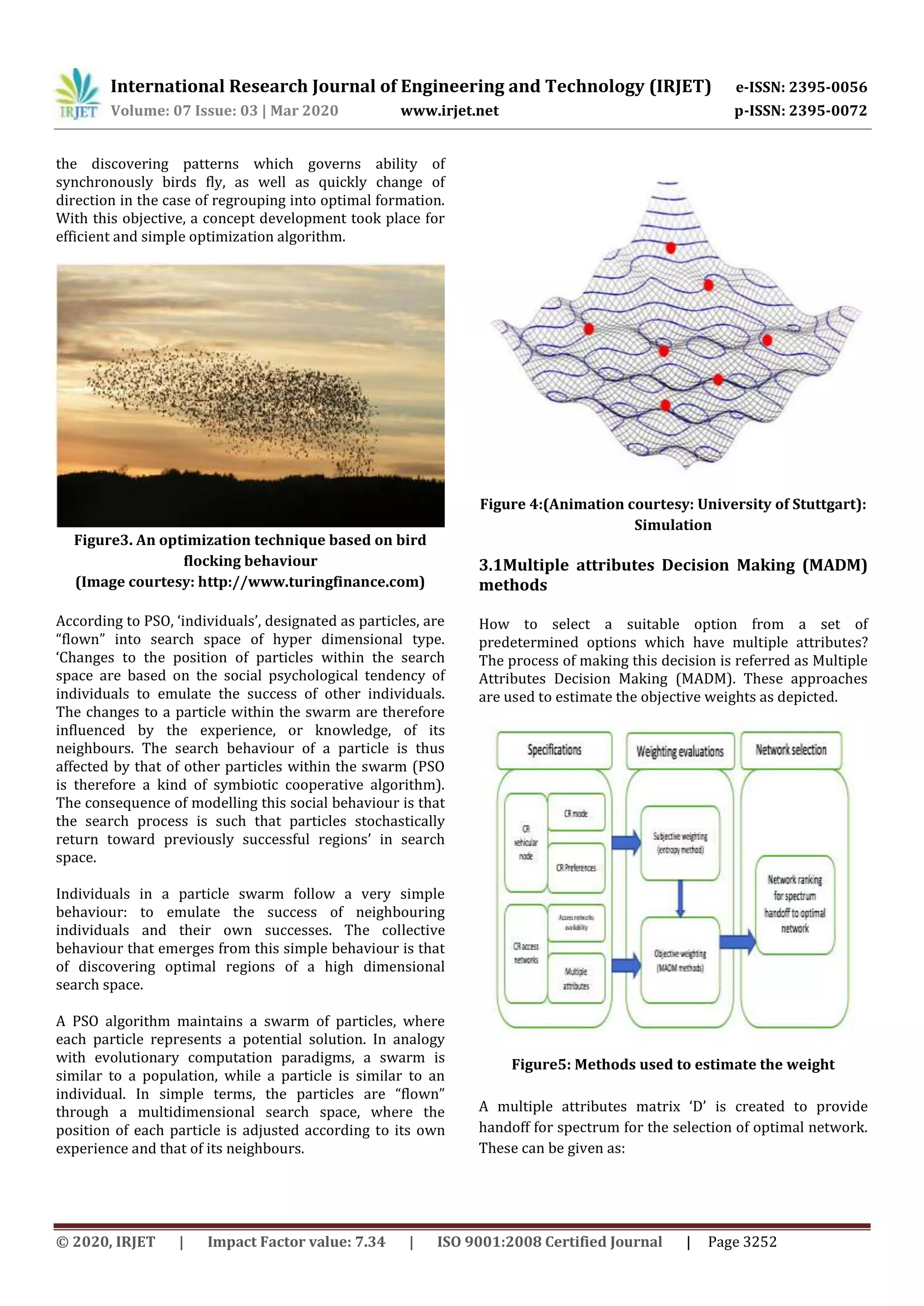 IRJET - Network Selection and Spectrum Handoff based on Adaptive Weights in Cognitive Wireless Networks