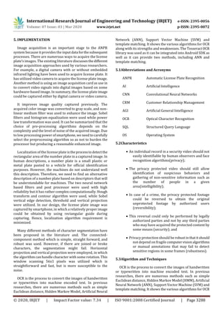 IRJET -  	  Efficient Approach for Number Plaque Accreditation System using Wiki Devices