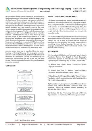 IRJET - Speech to Speech Translation using Encoder Decoder Architecture ...