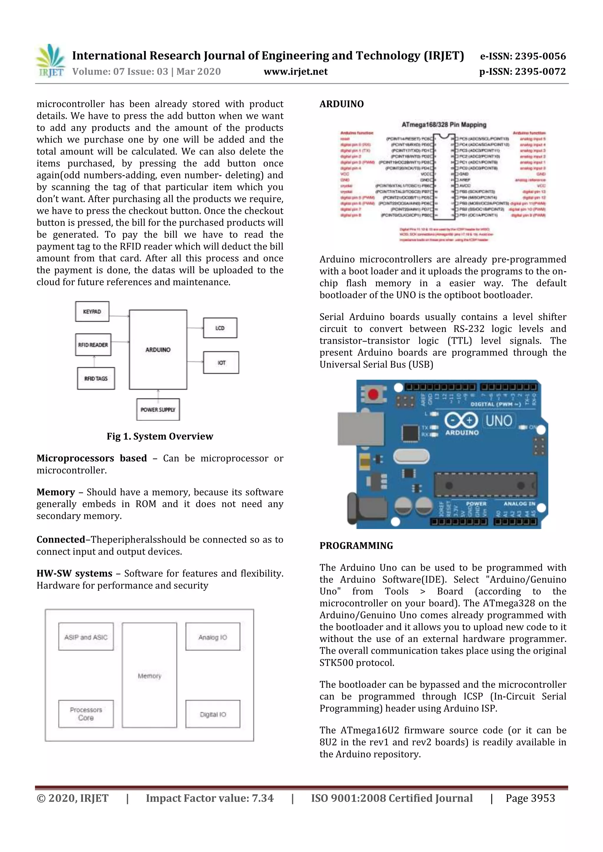 IRJET - Intelligent shopping cart and economic analysis using IoT and Cloudserver