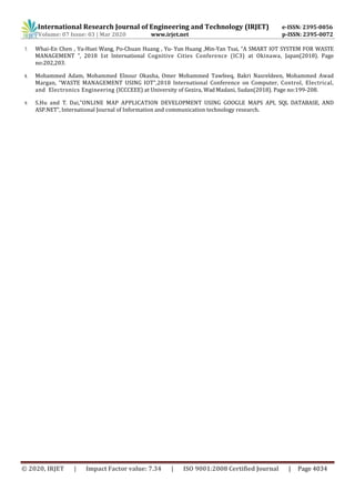 IRJET -  	  Municipal Waste Handling using IoT