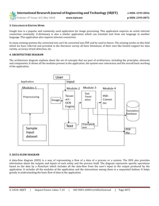 IRJET - Optical Character Recognition and Translation | PDF