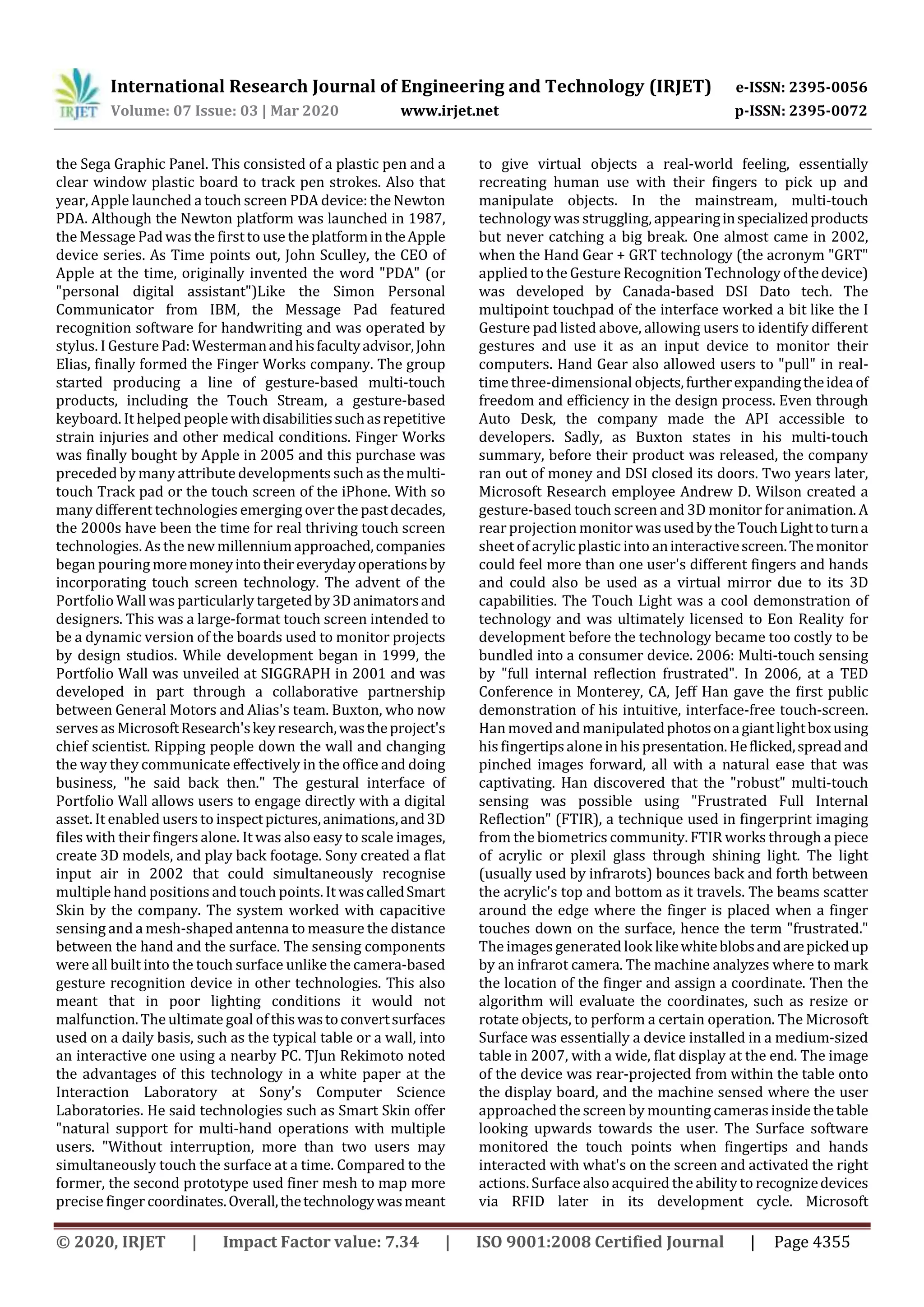 IRJET - Touchless Technology