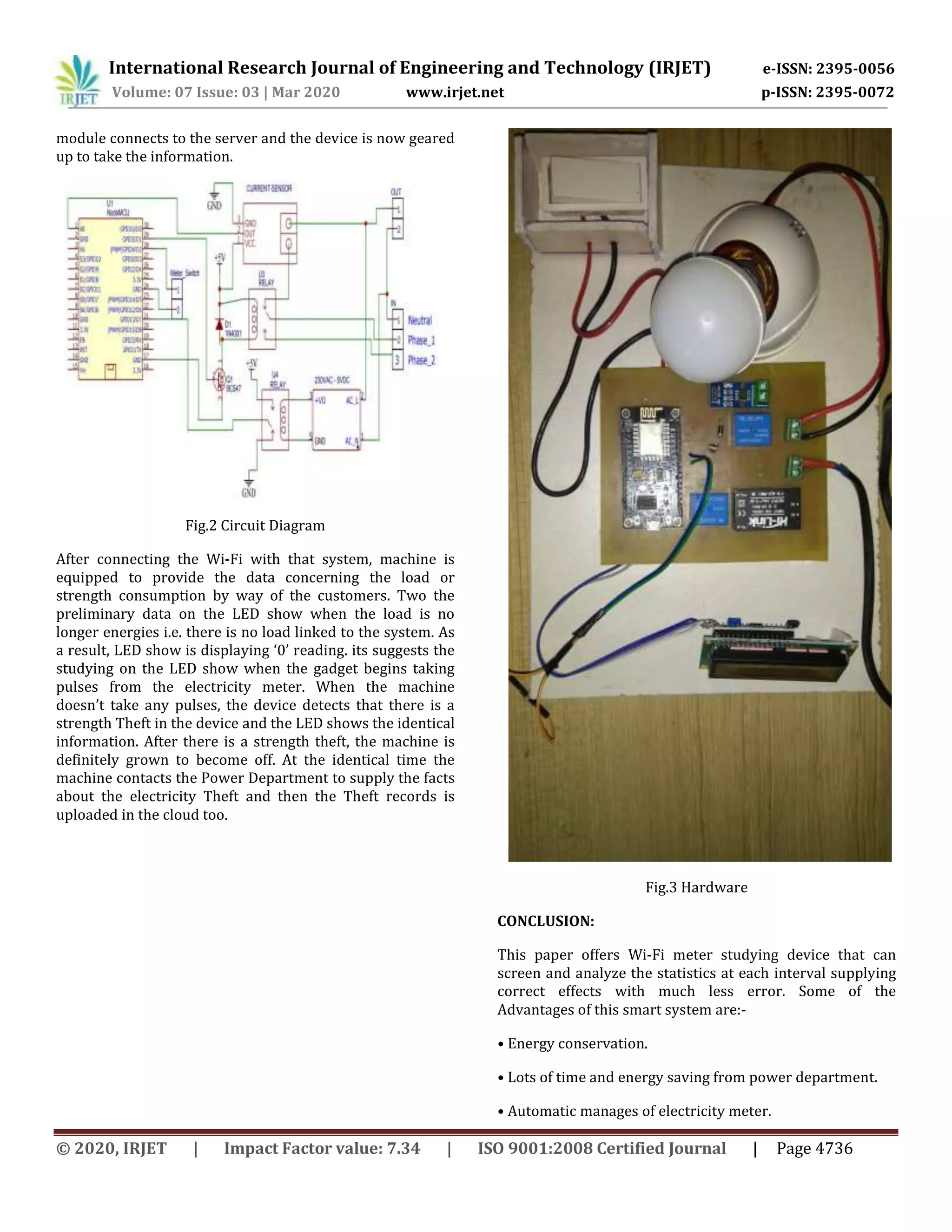 IRJET - IoT based Smart Monitoring in Distribution System