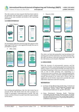 IRJET - App for Ride Sharing