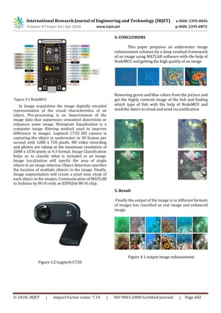 IRJET - Underwater Object Identification using Matlab and Machine | PDF