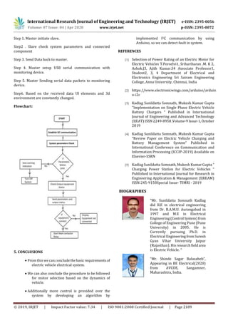 IRJET - Design of EV with Fault Detection and Monitoring in Low Voltage ...