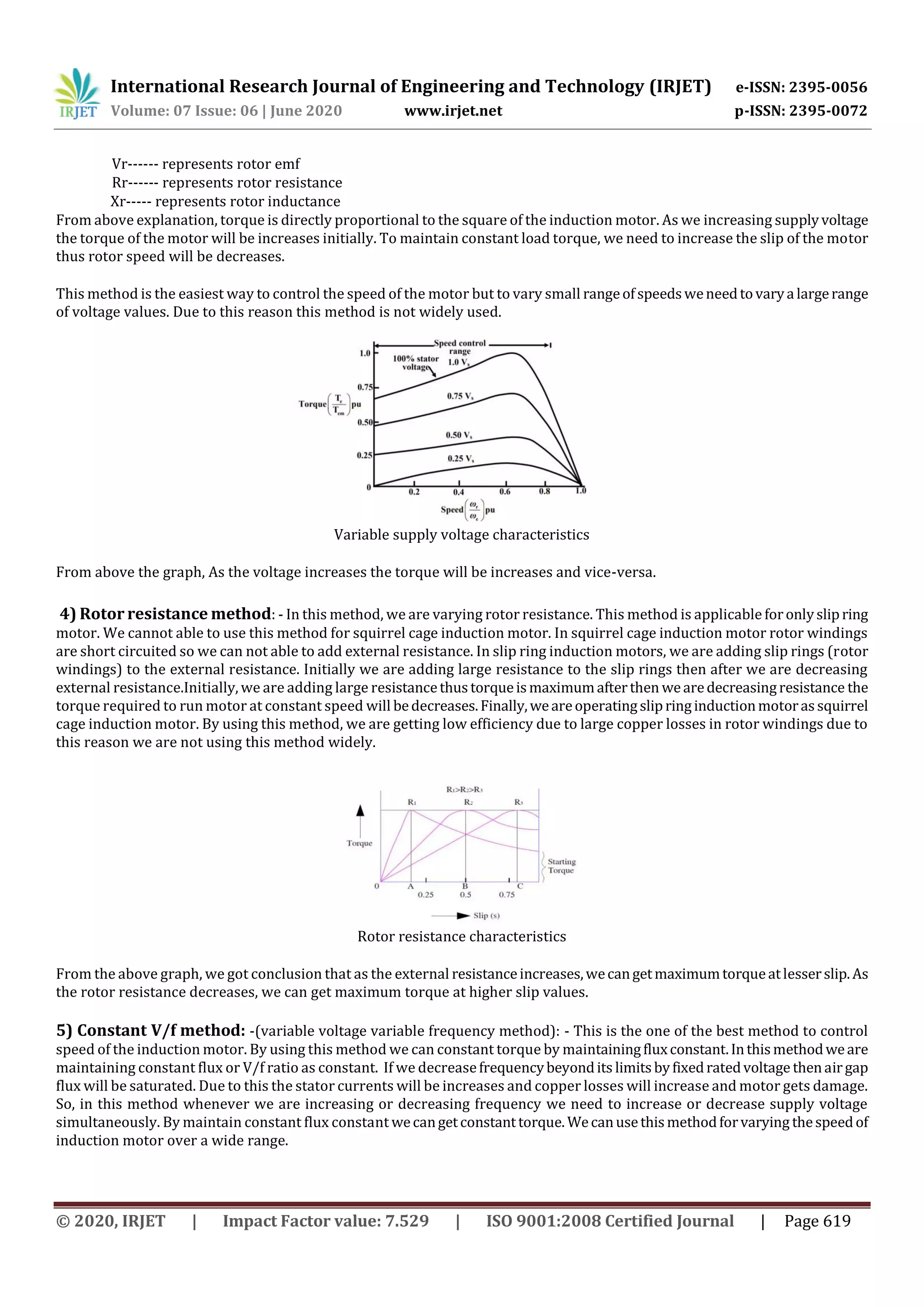 Vector Speed Control of Induction Motor | PDF