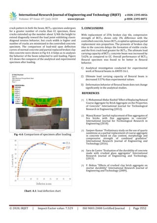 IRJET - Experimental and Analytical Study on Partial Replacement of ...