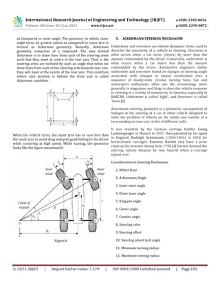IRJET - A Review on Design and Assembly of Go- Kart Steering System | PDF