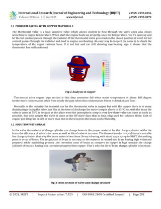 IRJET - Thermostat Valve Thermal Comfort Analysis using F.E.A PDF