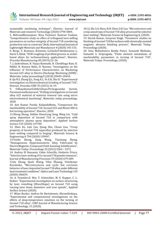 IRJET- Investigation on Electrochemical Machining of Inconel 718 Alloy ...