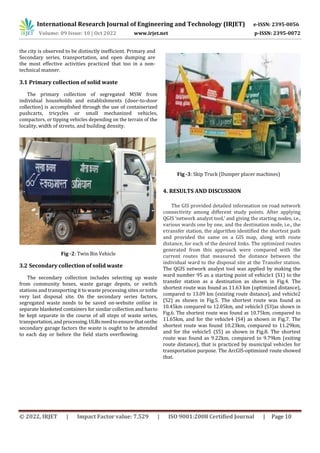 A GIS-BASED TRANSPORTATION ROUTE OPTIMIZATION FOR SOLID WASTE ...