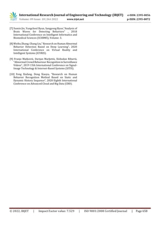 Survey on Human Behavior Recognition using CNN | PDF