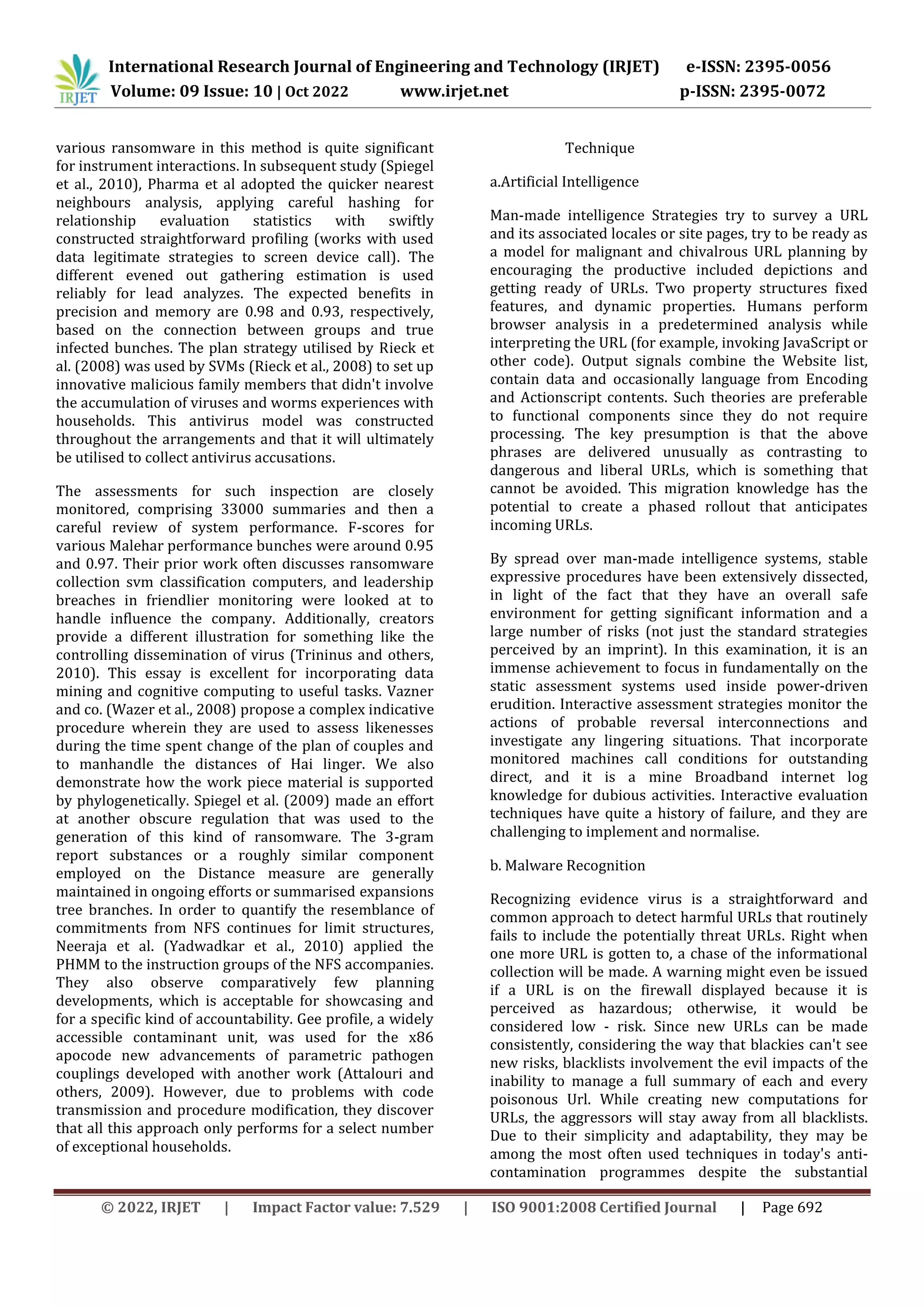 Malware detection and pattern classification using NPL | PDF