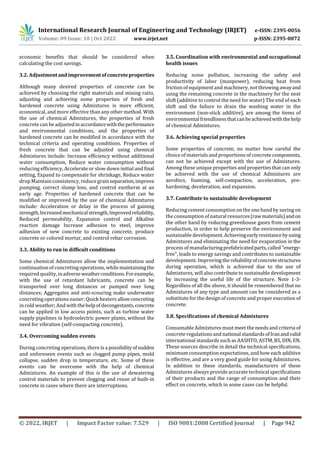 Effect of Admixture on Properties of Concrete | PDF