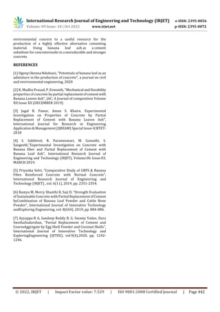 Experimental study on Properties of Concrete of grade M20 by Fractional ...