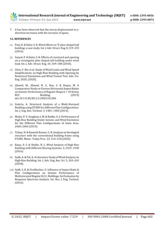 Analysis of Wind Load on Tall Building of Various Aspect Ratios | PDF