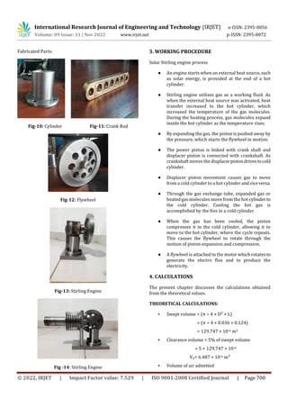 DESIGN AND FABRICATION OF ALPHA STIRLING ENGINE | PDF