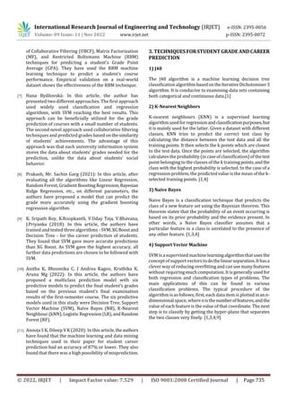 Survey on Techniques for Predictive Analysis of Student Grades and ...