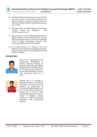 Study on the analysis and evaluation of delays in public sector ...