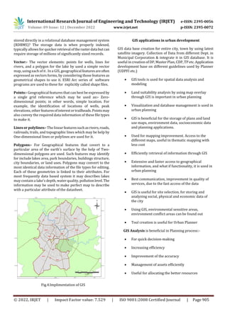 GIS Application Used in Urban Planning In India | PDF