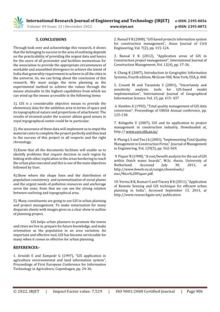 GIS Application Used in Urban Planning In India | PDF