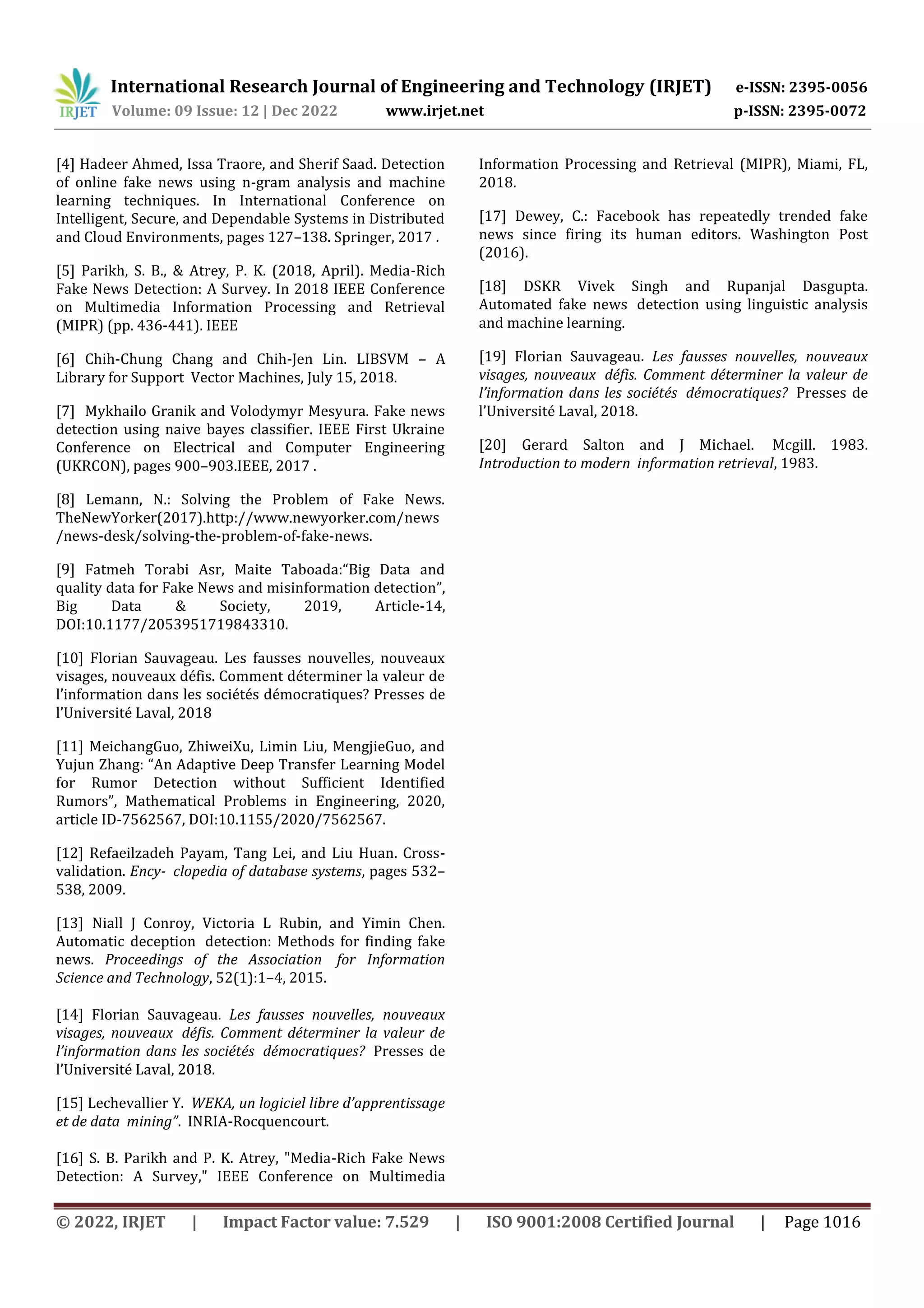 Fake News Detection Using Machine Learning | PDF