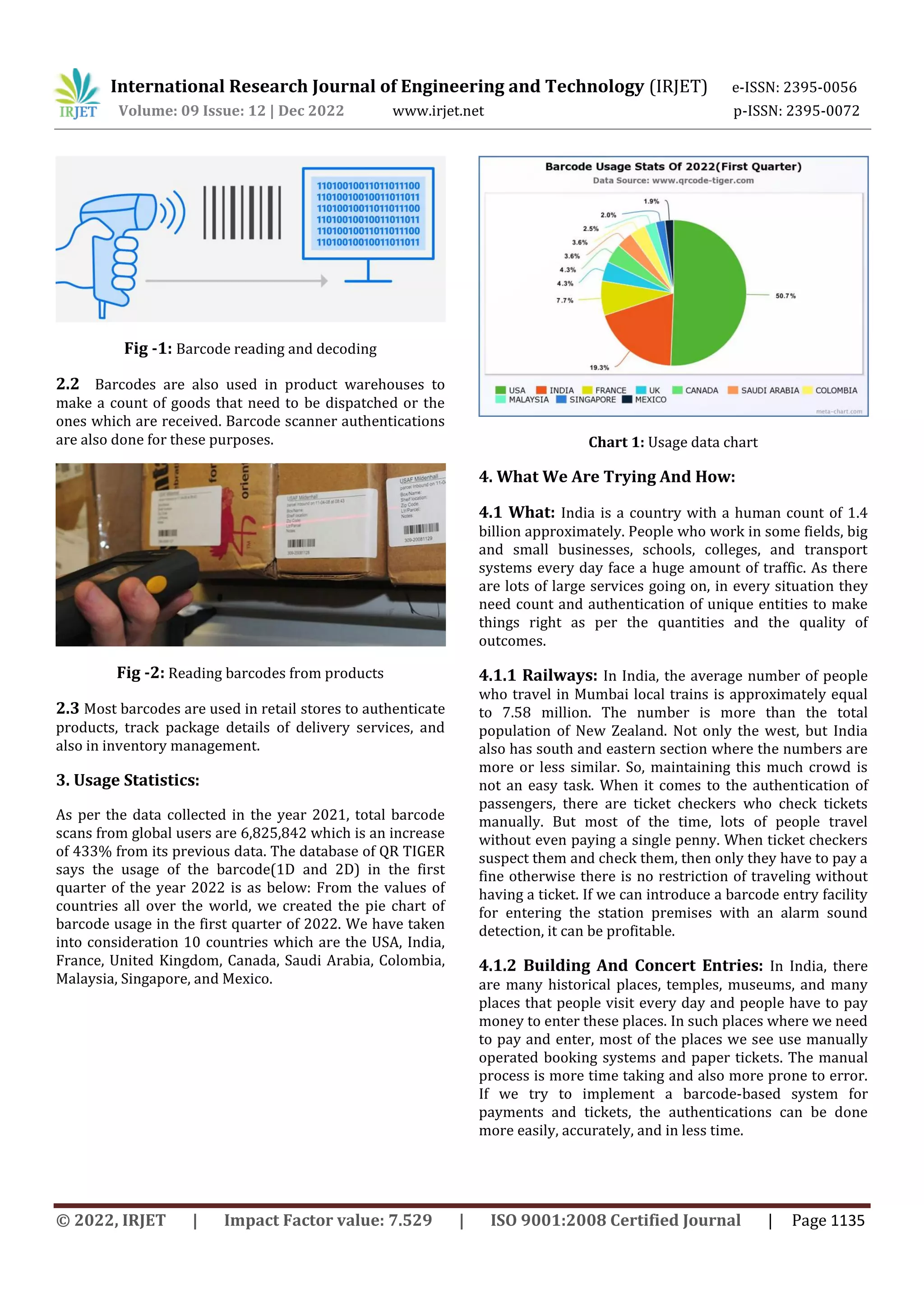 Smart Barcode Authentication System Using Python | PDF
