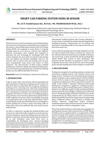 SMART CAR PARKING SYSTEM USING IR SENSOR | PDF