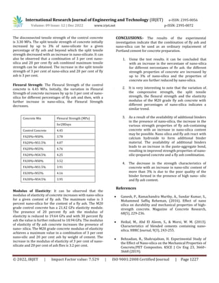 EXPERIMENTAL INVESTIGATION ON STRENGTH OF CONCRETE BY USING NANO ...
