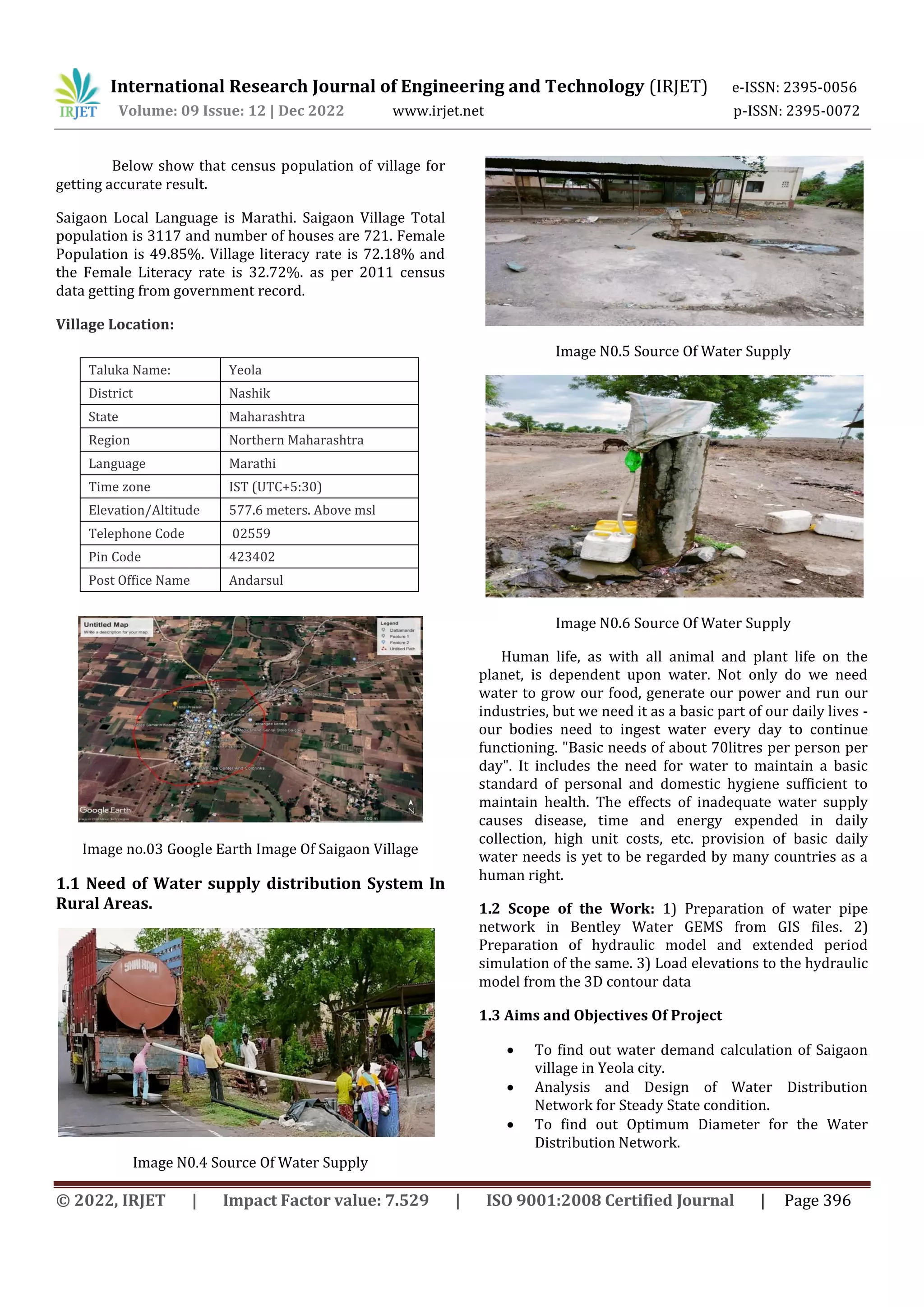 WATER SUPPLY DISTRIBUTION SYSTEM BY USING WATERGEMS SOFTWARE AT SAIGAON ...