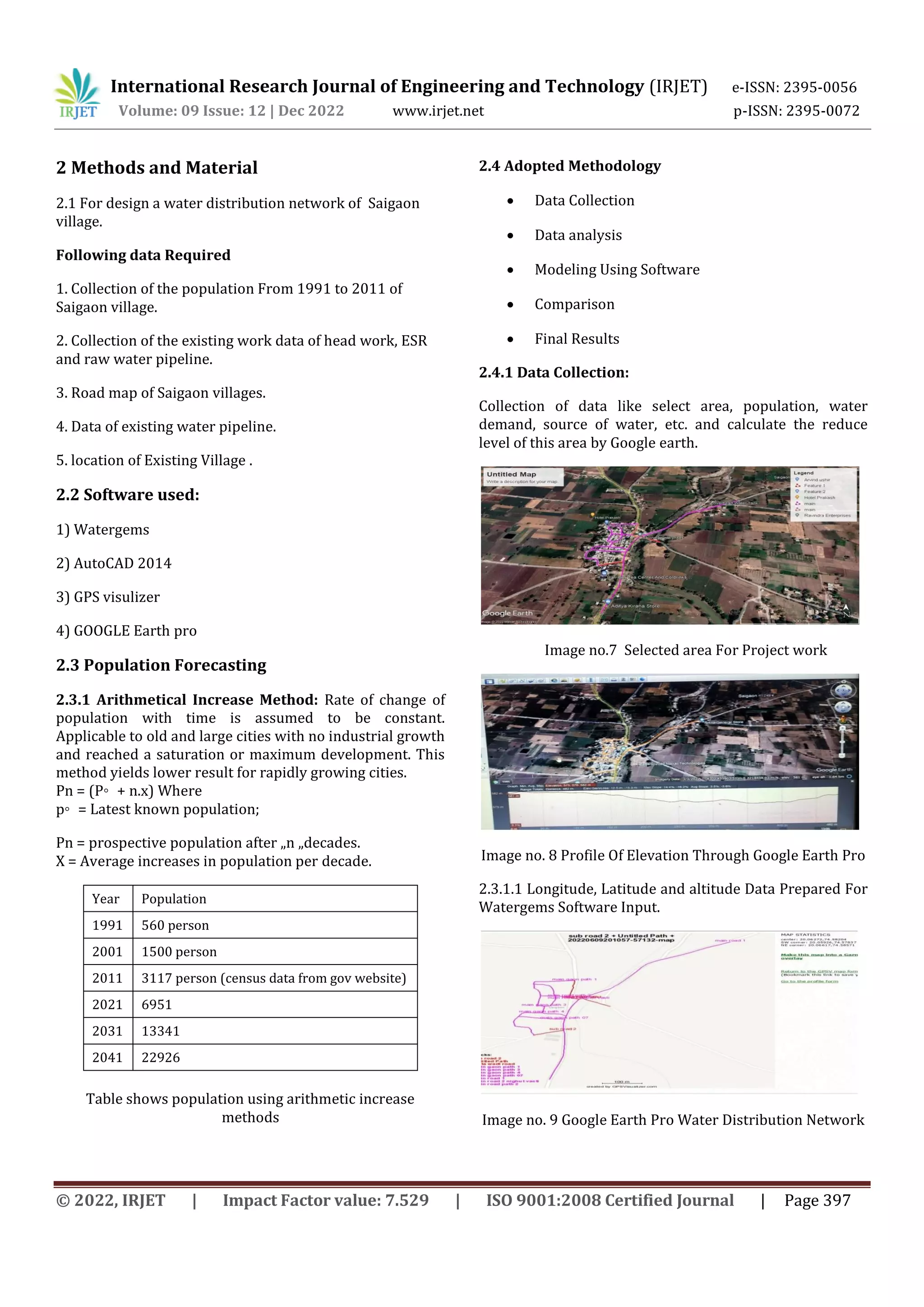 WATER SUPPLY DISTRIBUTION SYSTEM BY USING WATERGEMS SOFTWARE AT SAIGAON ...