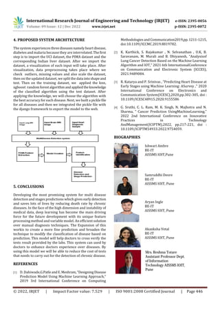 Multi Disease Detection using Deep Learning | PDF