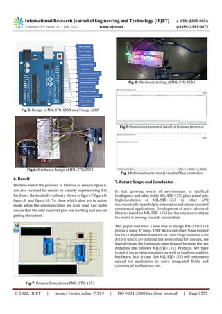 Implementation of MIL-STD1553 using Microcontroller Atmega 328P | PDF