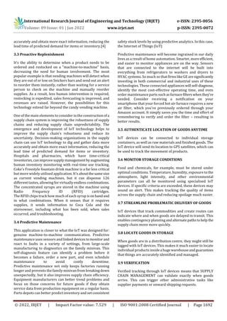 Advancements in Supply Chain Management Using IoT | PDF