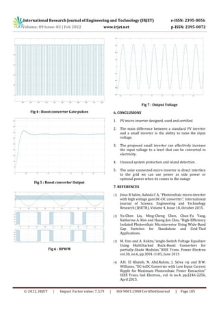 Enhanced DC to DC Converter using Photovoltaic Micro Inverter | PDF