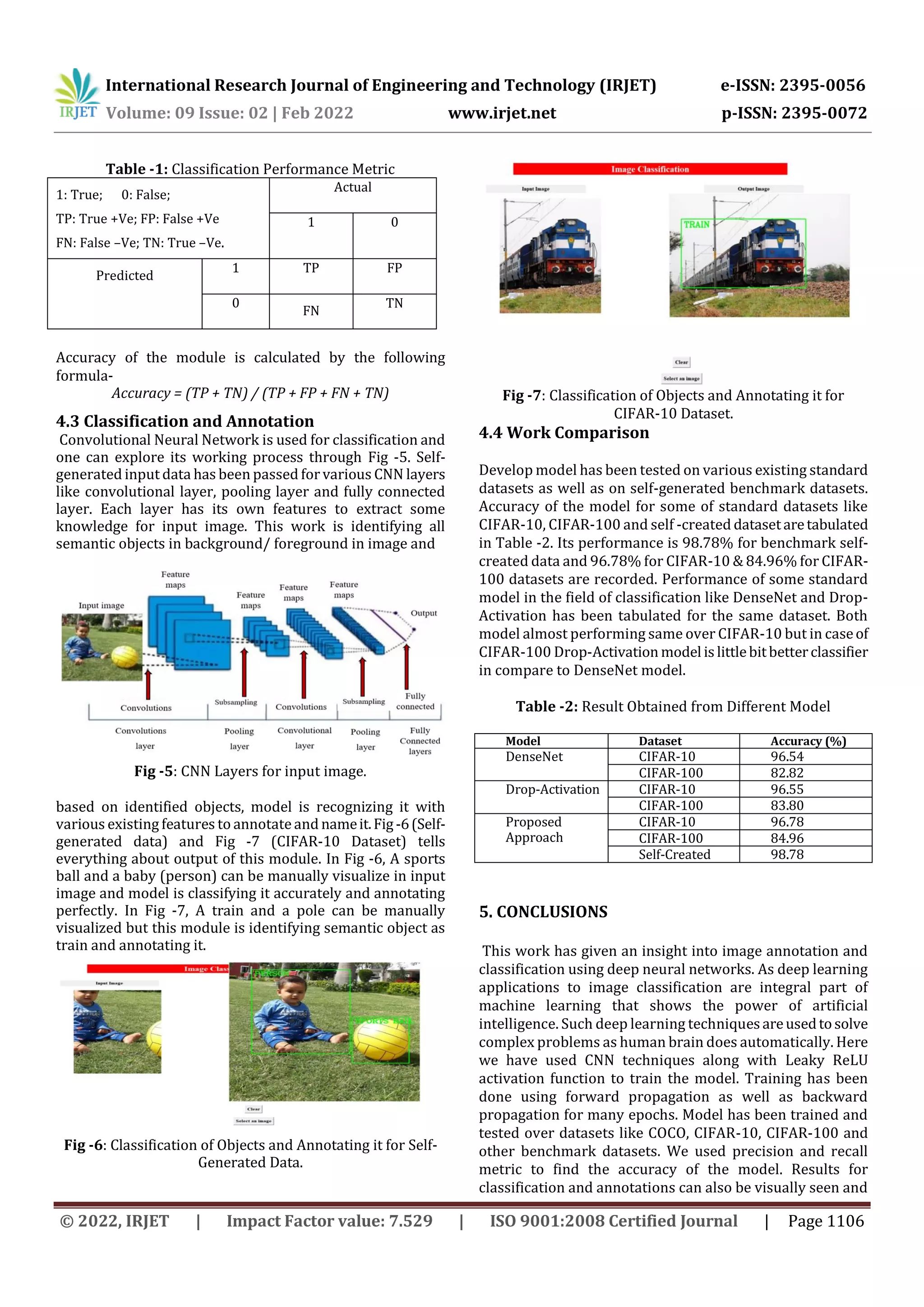 Image Classification and Annotation Using Deep Learning | PDF ...