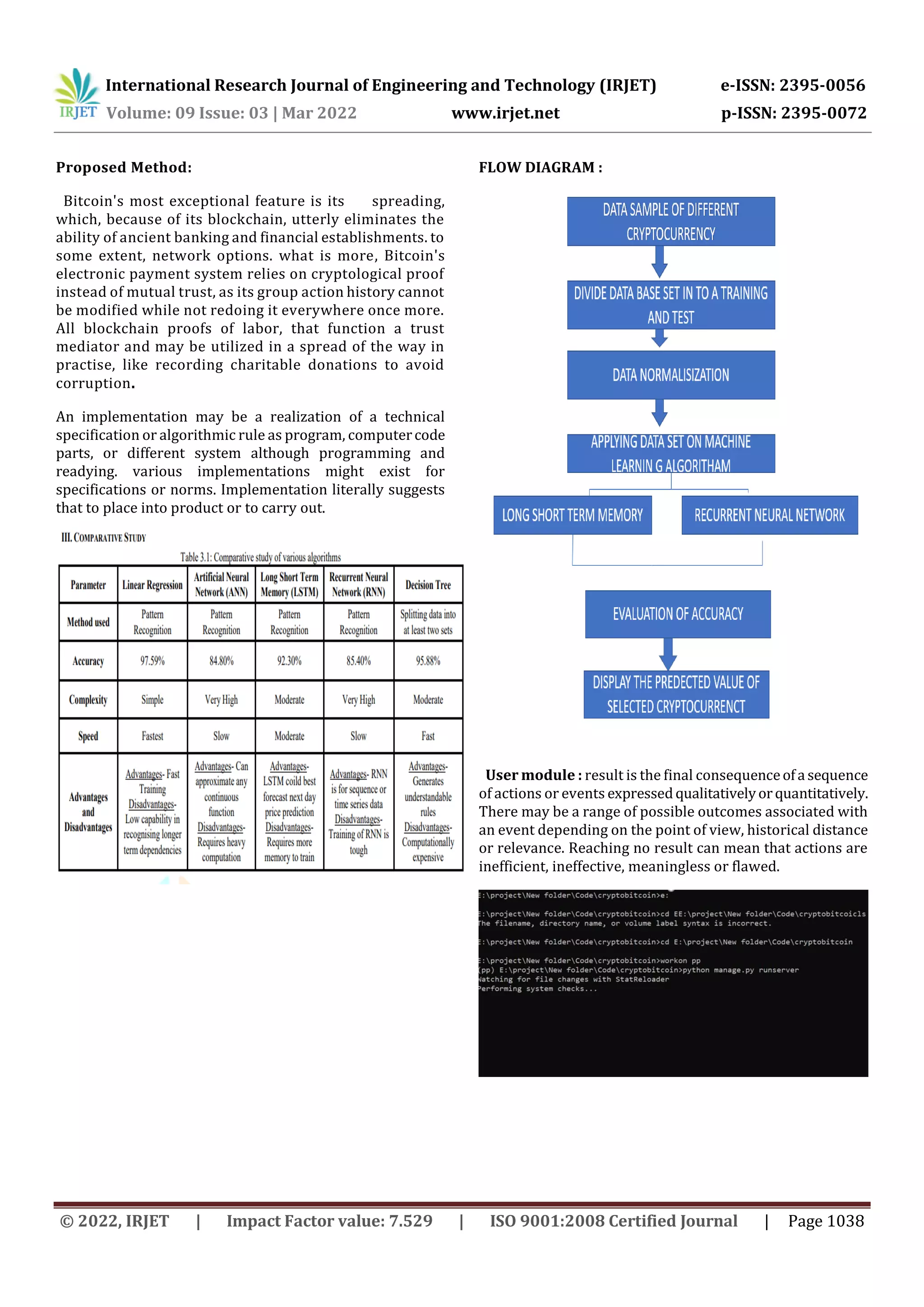 Cryptocurrency Price Analysis using Machine Learning and Artificial  Intelligence | PDF
