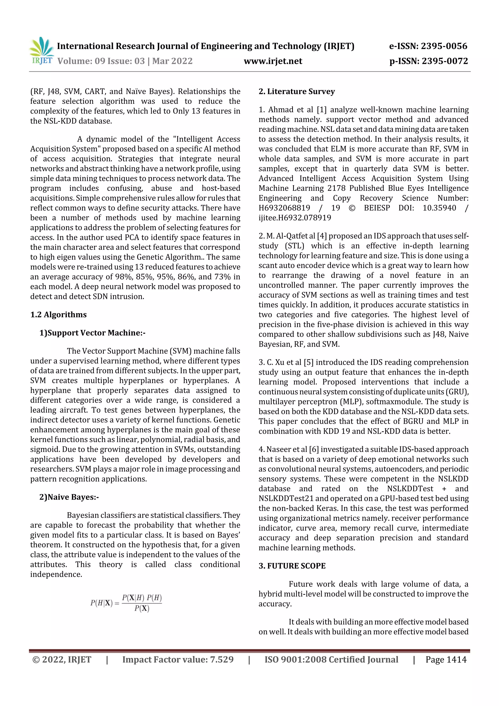 Network Intrusion Detection System using Machine Learning | PDF