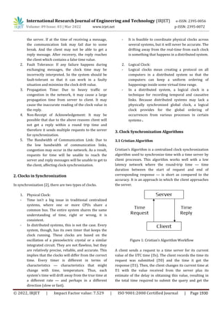 Clock Synchronization in Distributed Systems | PDF