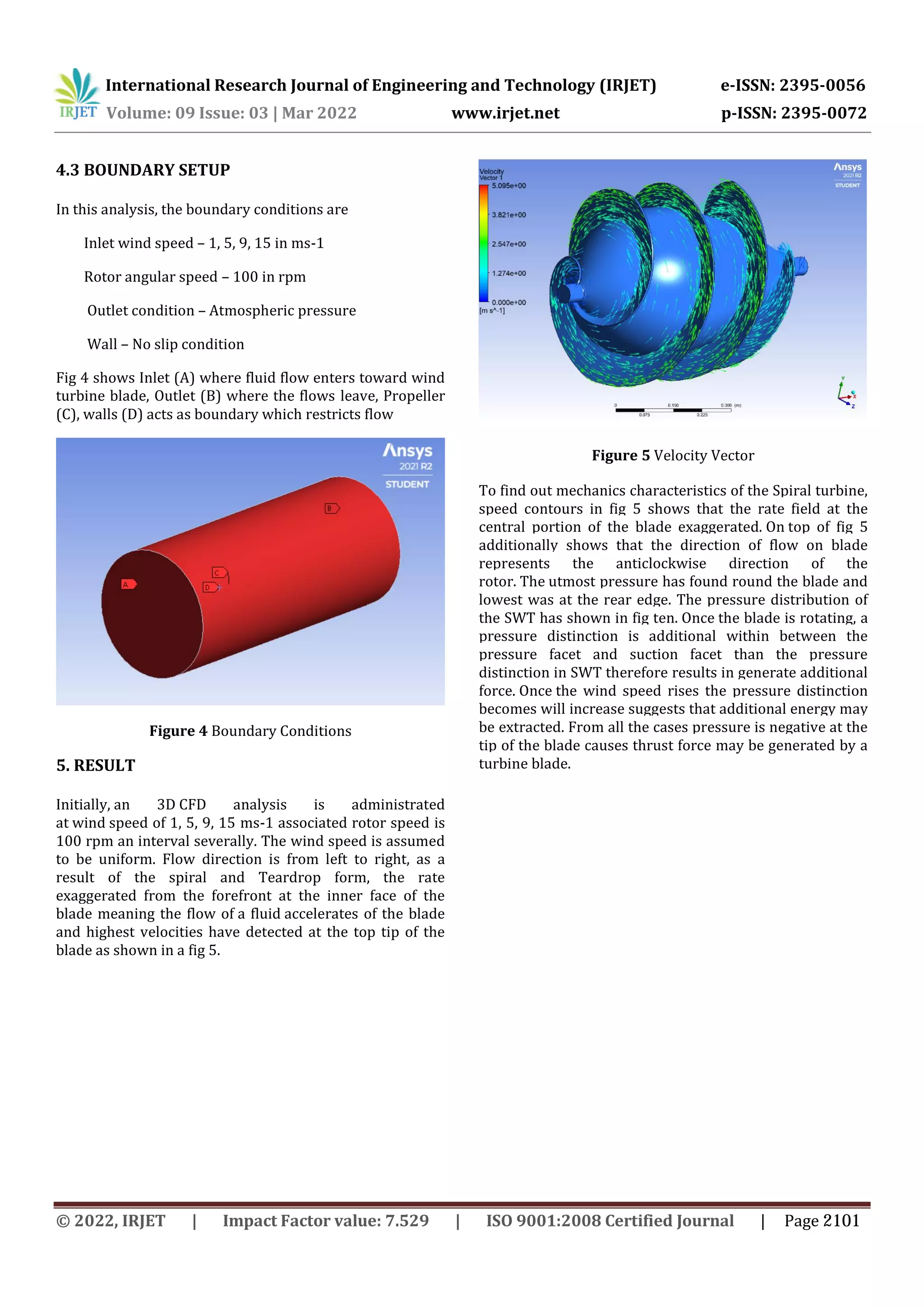 Design and Analysis of Spiral Wind Turbine with Various Wind Speed | PDF